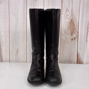 UGG Leather Knee Boots Western Equestrian Comfort Classic Boot Black Size 9